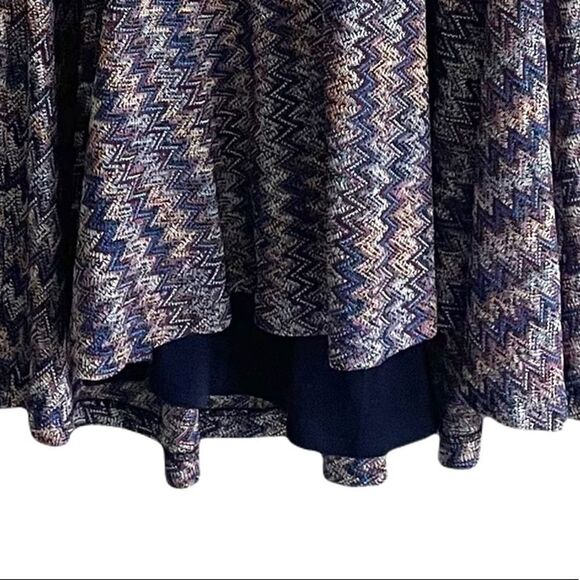 ANTHROPOLOGIE MAEVE Sleeveless Chevron Knit V-Neck Westeater Mini Dress XS - Picture 9 of 15